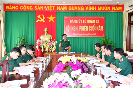 Đảng ủy Lữ đoàn 25 ra nghị quyết lãnh đạo thực hiện nhiệm vụ năm 2023