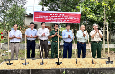 Huyện Châu Thành, tỉnh Tây Ninh: Khởi công xây dựng nhà bia tưởng niệm 65 cán bộ, chiến sĩ Tiểu đoàn 4, Trung đoàn 2, Sư đoàn 9