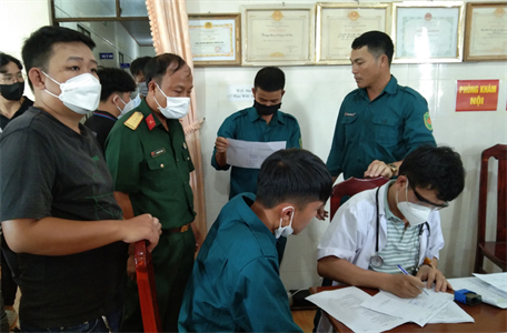 Huyện Cát Tiên, tỉnh Lâm Đồng khám tuyển nghĩa vụ quân sự, nghĩa vụ công an cho 322 thanh niên