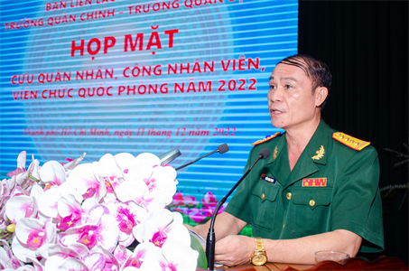 Trường Quân sự Quân khu họp mặt cựu quân nhân, công nhân viên, viên chức quốc phòng qua các thời kỳ
