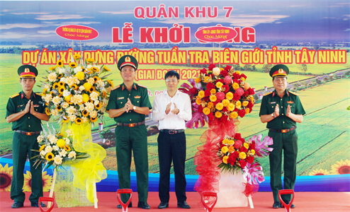 Khởi công Dự án xây dựng đường tuần tra biên giới tỉnh Tây Ninh (giai đoạn 2021 – 2025)