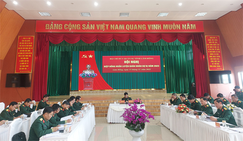 Bộ CHQS tỉnh Lâm Đồng hiệp đồng giao nhận quân năm 2023
