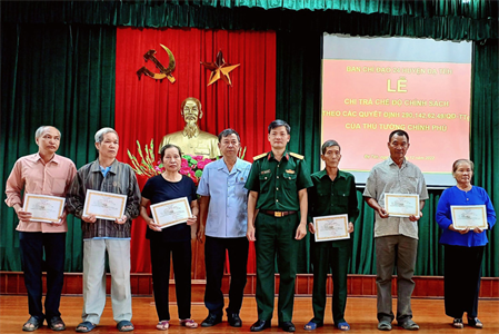 Huyện Đạ Tẻh, tỉnh Lâm Đồng: 25 người được chi trả chế độ trợ cấp một lần theo các quyết định của Thủ tướng Chính phủ