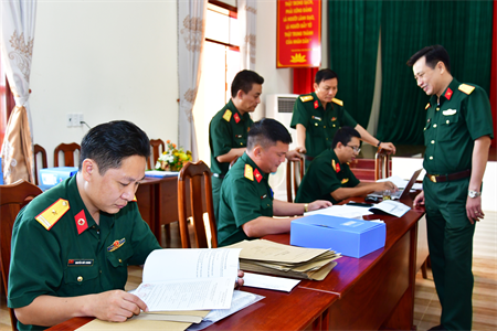 Ban CHQS huyện Lộc Ninh tuyển quân chặt chẽ, nghiêm túc, tròn khâu