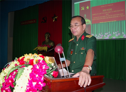 Đảng ủy Lữ đoàn 26 học tập nghị quyết Trung ương 6 khóa XIII