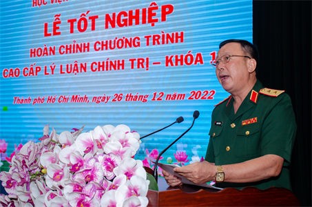 Trường Quân sự Quân khu 7 bế giảng Lớp Hoàn chỉnh cao cấp lý luận chính trị khóa 12