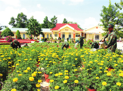 LLVT tỉnh Long An xây dựng doanh trại chính quy, xanh, sạch, đẹp