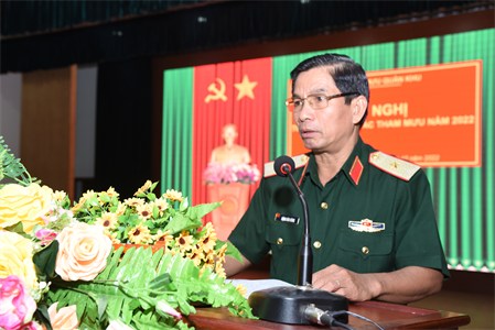 Bộ Tham mưu Quân khu tổ chức hội nghị tổng kết công tác tham mưu năm 2022
