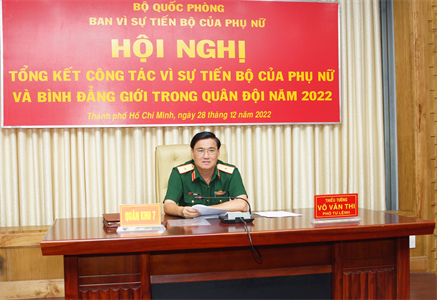 Ban vì sự tiến bộ của phụ nữ Bộ Quốc phòng tổng kết năm 2022