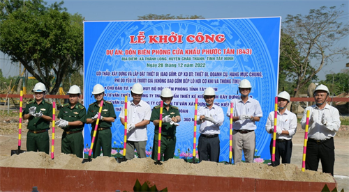 Tỉnh Tây Ninh khởi công xây dựng Đồn Biên phòng cửa khẩu Phước Tân