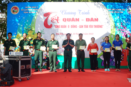 Quân khu 7 khai mạc Chương trình Tết quân – dân tại huyện Vĩnh Cửu, tỉnh Đồng Nai