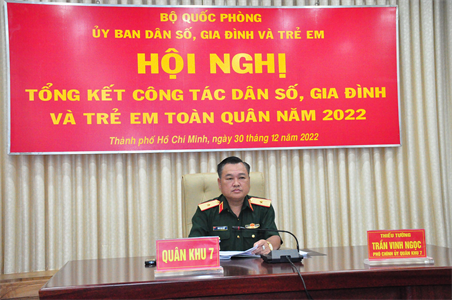 Bộ Quốc phòng tổng kết công tác dân số, gia đình và trẻ em năm 2022