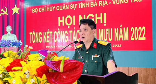 Bộ CHQS tỉnh Bà Rịa-Vũng Tàu tổng kết công tác Tham mưu, Hậu cần - Tài chính năm 2022