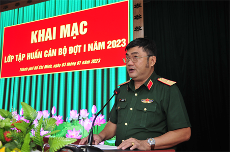 Bộ Tư lệnh TPHCM khai mạc lớp tập huấn cán bộ