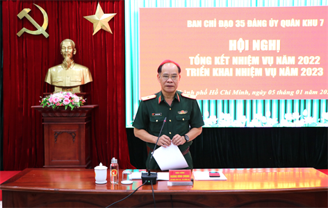 Ban chỉ đạo 35 Đảng ủy Quân khu tổng kết nhiệm vụ năm 2022, triển khai nhiệm vụ năm 2023