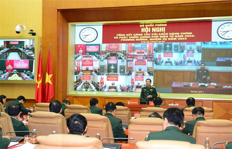 Bộ Quốc phòng đẩy mạnh công tác cải cách hành chính và phát triển Chính phủ điện tử