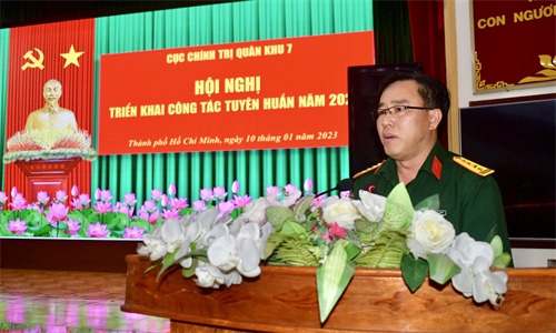 Cục Chính trị Quân khu 7 triển khai công tác Tuyên huấn năm 2023