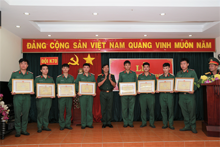 Đội K70: Tiễn quân nhân hoàn thành nghĩa vụ quân sự trở về địa phương