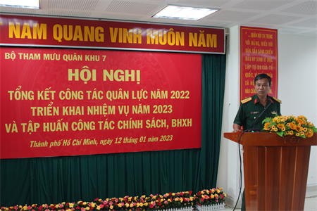 Triển khai công tác quân lực năm 2023