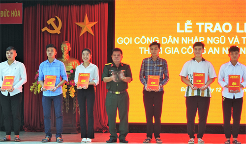 Tỉnh Long An phát lệnh nhập ngũ cho 1.678 thanh niên