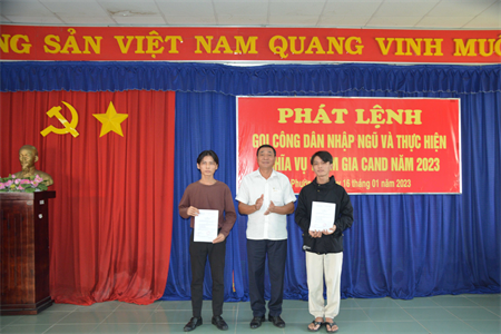 Thành phố Tây Ninh phát lệnh gọi công dân nhập ngũ năm 2023