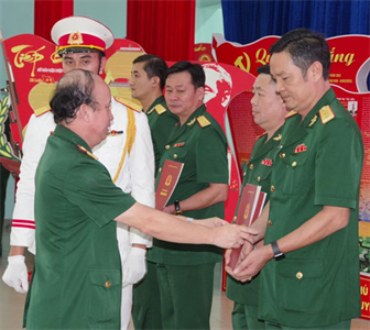 Đảng ủy Quân sự tỉnh Bình Dương họp mặt kỷ niệm 93 năm Ngày thành lập Đảng Cộng sản Việt Nam