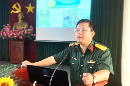 Ban CHQS huyện Hóc Môn tuyên truyền pháp luật trong lĩnh vực quốc phòng, cơ yếu