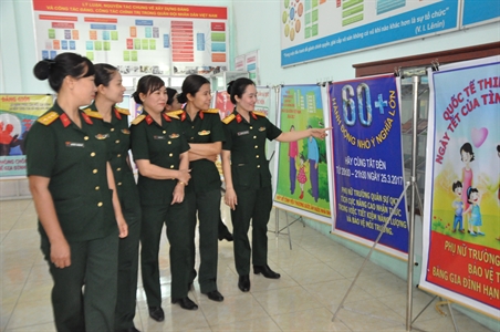 Hội Phụ nữ cơ sở Trường Quân sự Quân khu 7
Trực quan, sinh động trong công tác giáo dục, tuyên truyền