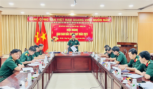 Bộ CHQS tỉnh Bà Rịa-Vũng Tàu khen thưởng các hoạt động tết Quý Mão 2023