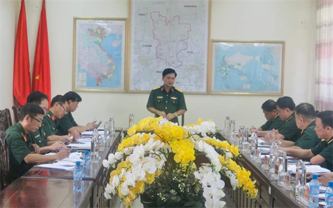 Bộ CHQS tỉnh Bình Dương kiểm tra thị xã Tân Uyên về công tác chuẩn bị giao, nhận quân năm 2023