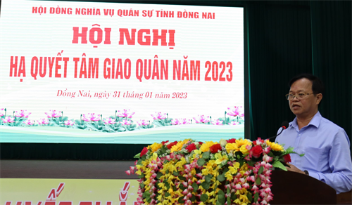Tỉnh Đồng Nai quyết tâm hoàn thành chỉ tiêu giao quân 3 cấp