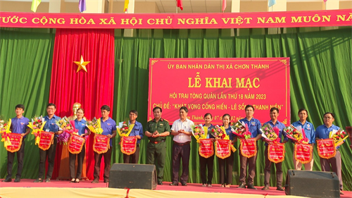 Huyện Chơn Thành, tỉnh Bình Phước rộn ràng Hội trại tòng quân năm 2023