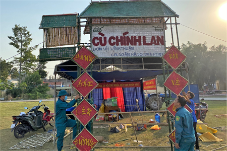 Huyện Vĩnh Hưng chuẩn bị chu đáo hội trại tòng quân 2023