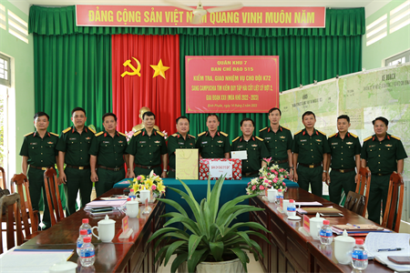 Ban Chỉ đạo 515 Quân khu kiểm tra, giao nhiệm vụ cho Đội K72 chuẩn bị lên đường tìm kiếm hài cốt liệt sĩ