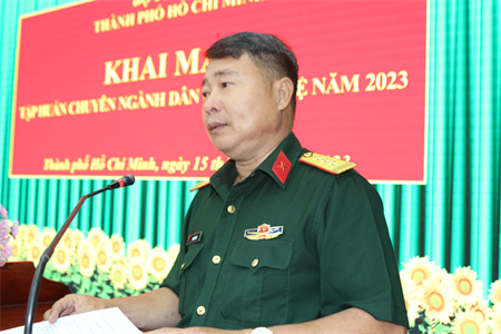 Bộ Tư lệnh TPHCM tập huấn cán bộ chuyên ngành dân quân tự vệ