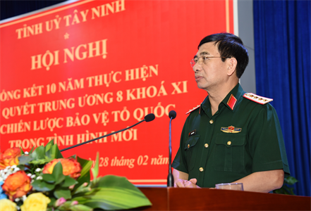 Tỉnh ủy Tây Ninh tổng kết 10 năm thực hiện chiến lược bảo vệ Tổ quốc trong tình hình mới