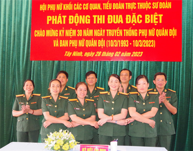 Phụ nữ Sư đoàn 5 phát động thi đua đặc biệt