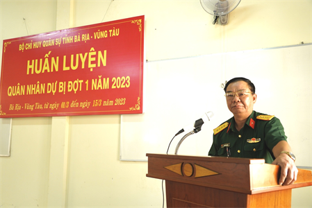 Bộ CHQS tỉnh BR-VT huấn luyện quân nhân dự bị đợt 1 năm 2023