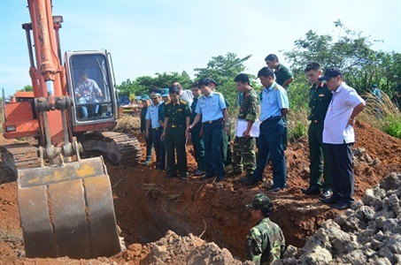 Quân khu 7 tổ chức tìm kiếm, quy tập hài cốt liệt sỹ tại Sân bay Biên Hoà tỉnh Đồng Nai