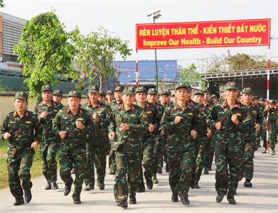 Bộ CHQS tỉnh Long An hưởng ứng ngày chạy thể thao CISM