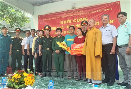 Ban CHQS thành phố Thủ Đức khởi công xây dựng “Nhà tình nghĩa quân - dân”