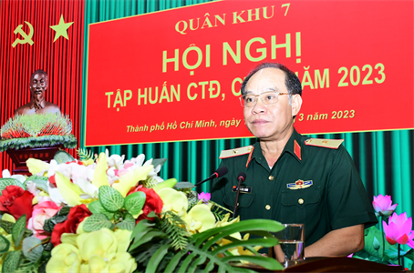 Quân khu 7 bế mạc tập huấn công tác Đảng, công tác chính trị năm 2023