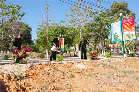 Đoàn Thanh niên LLVT tỉnh Bình Thuận ra quân “Ngày Chủ nhật xanh”
