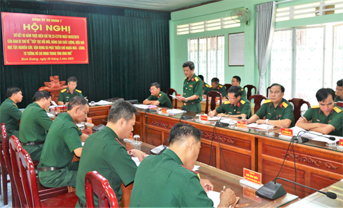 Đảng ủy Sư đoàn 7 sơ kết 5 năm thực hiện Chỉ thị số 23 của Ban Bí thư