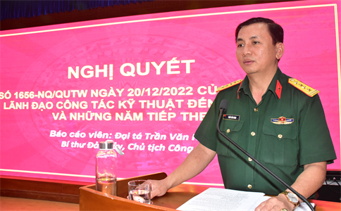 Đảng ủy Công ty Đông Hải tổ chức học tập, quán triệt, triển khai thực hiện các Nghị quyết của Quân ủy Trung ương