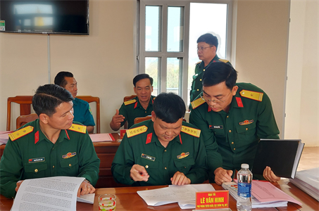 Cục Chính trị Quân khu kiểm tra tại Bộ Chỉ huy Quân sự tỉnh Lâm Đồng