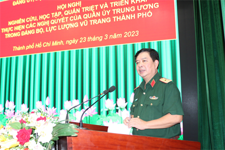 Đảng ủy Quân sự TPHCM quán triệt các nghị quyết của Quân ủy Trung ương