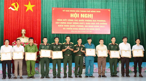 Thành phố Đồng Xoài, tỉnh Bình Phước triển khai công tác quốc phòng địa phương