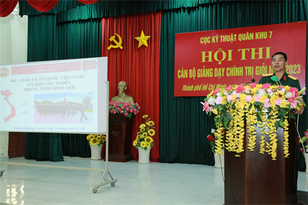 Cục Kỹ thuật Quân khu 7 khai mạc Hội thi cán bộ giảng dạy chính trị giỏi