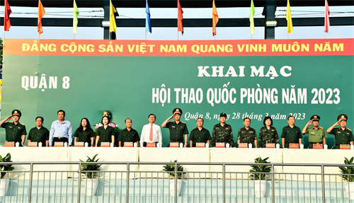 Quận 8 khai mạc Hội thao Quốc phòng năm 2023